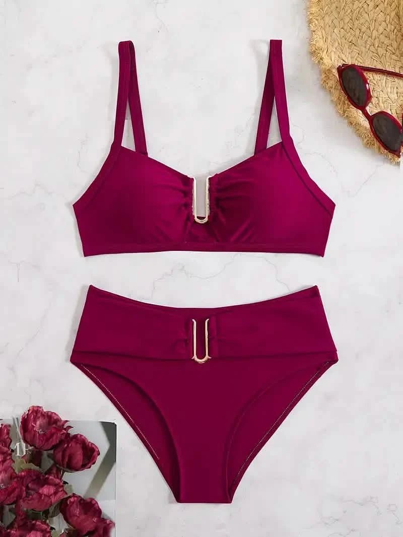 Anne | Bikini con Dettaglio U Dorato