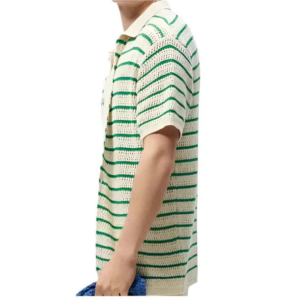 Marbella - Camicia con bottoni in maglia