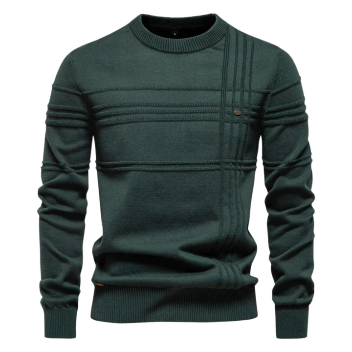 Maglione elegante da uomo con design a quadri