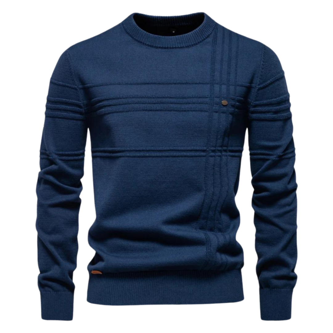 Maglione elegante da uomo con design a quadri