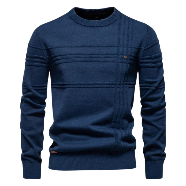 Maglione elegante da uomo con design a quadri