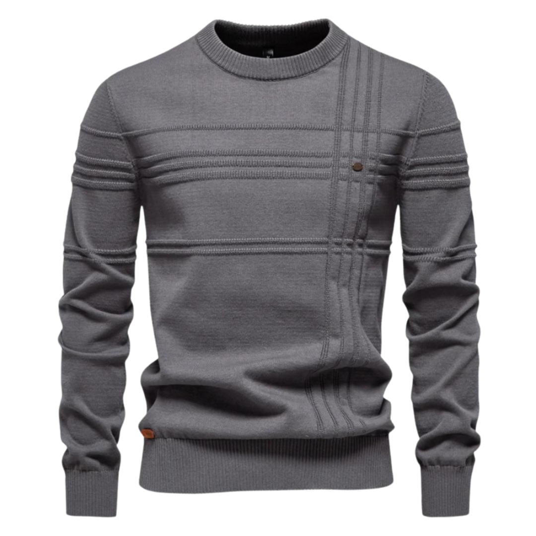 Maglione elegante da uomo con design a quadri
