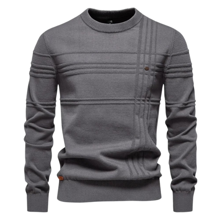Maglione elegante da uomo con design a quadri