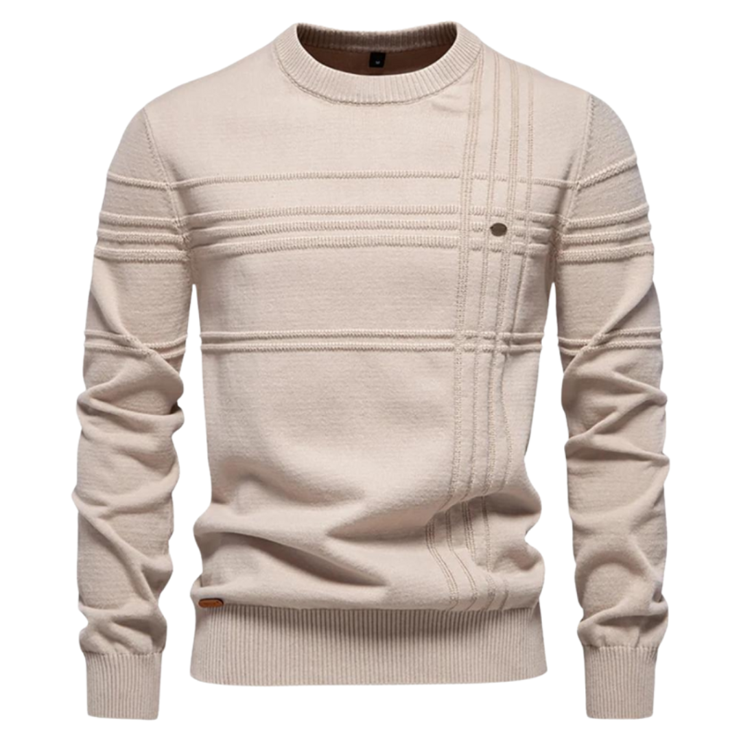 Maglione elegante da uomo con design a quadri
