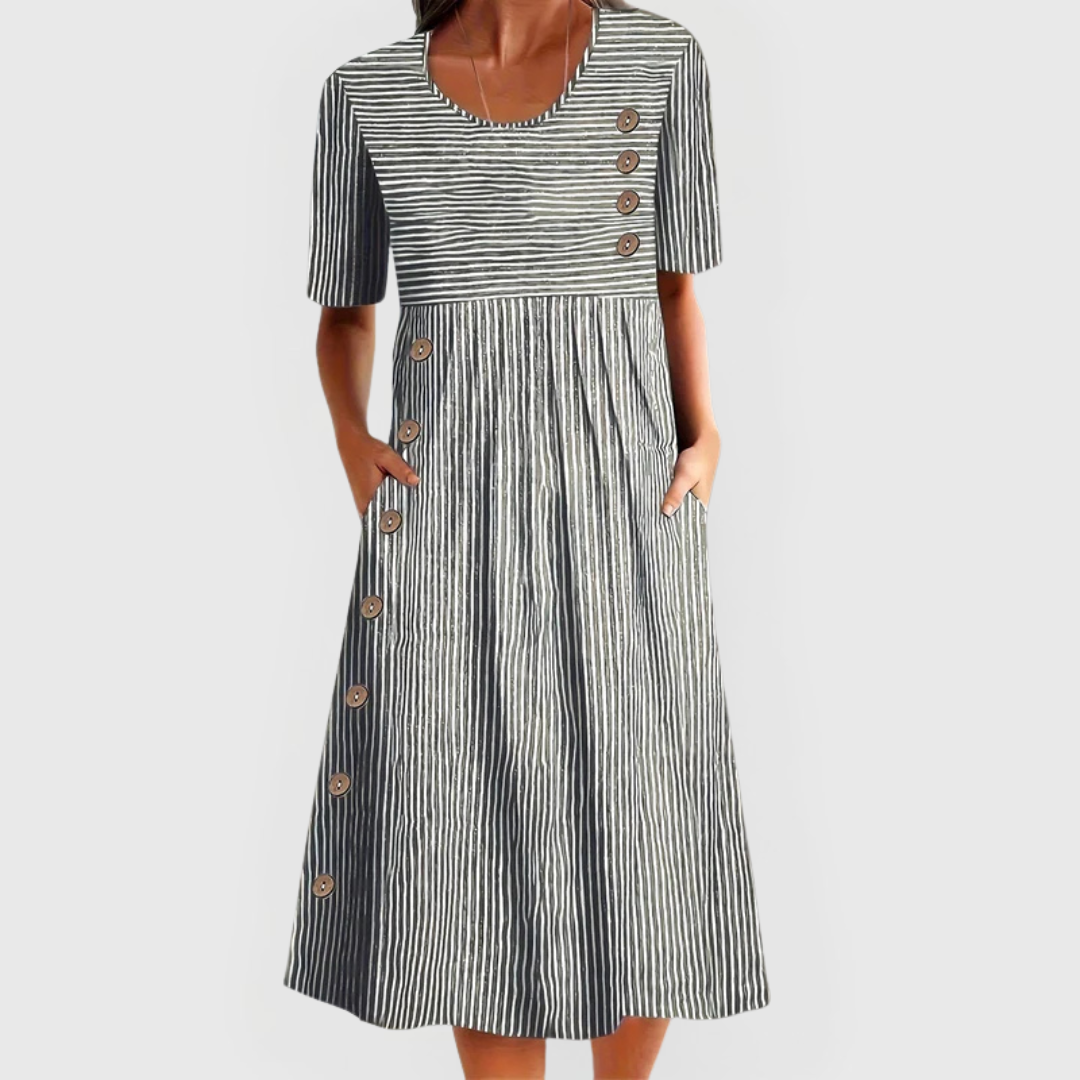 Jarna | Vestito Midi a Righe