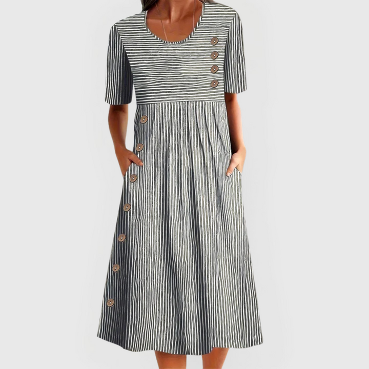 Jarna | Vestito Midi a Righe