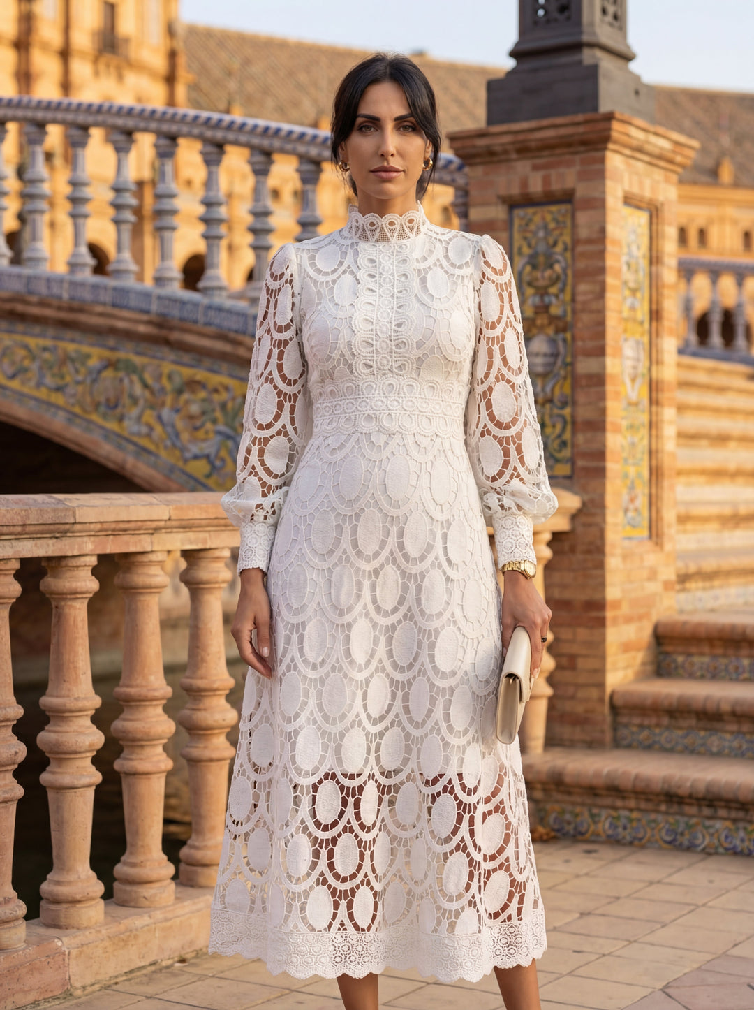 Carmona | Vestito in pizzo primaverile
