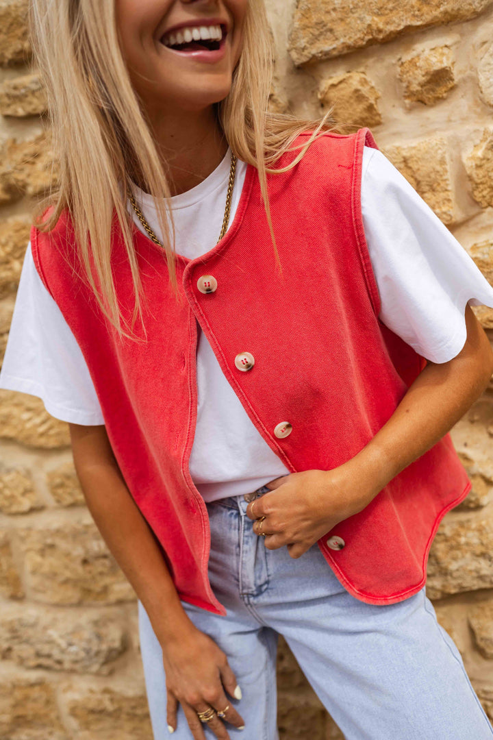 Lina™ | Gilet estivo con flair retrò