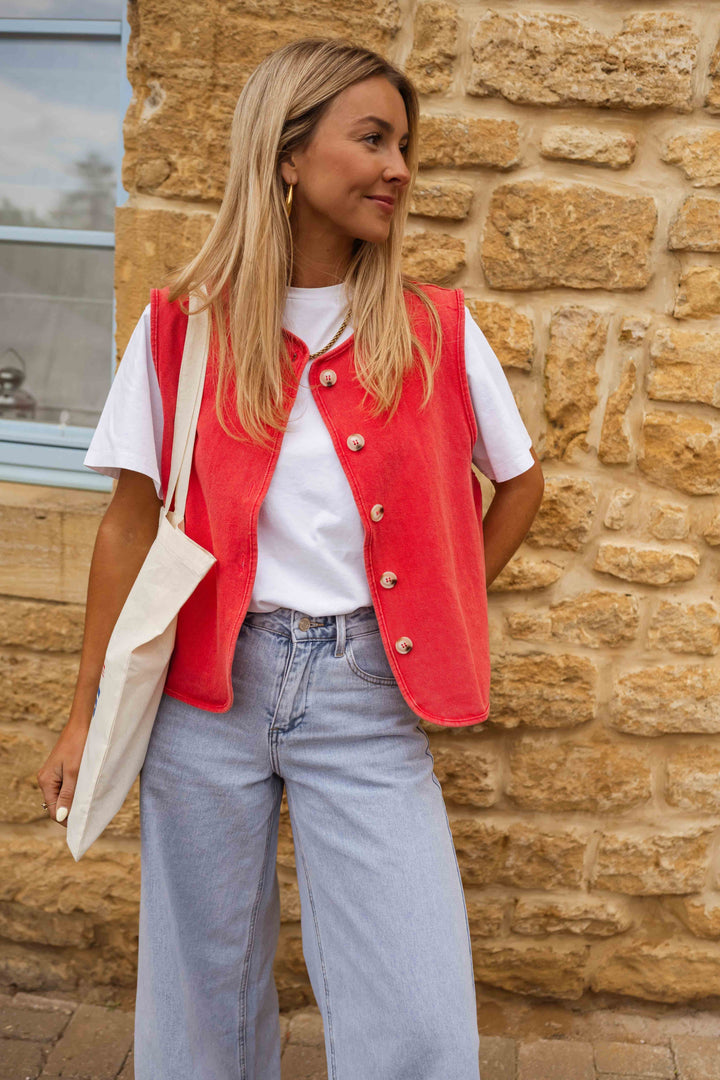 Lina™ | Gilet estivo con flair retrò
