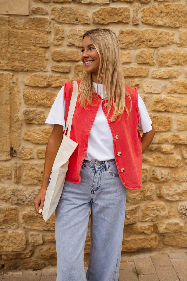 Lina™ | Gilet estivo con flair retrò