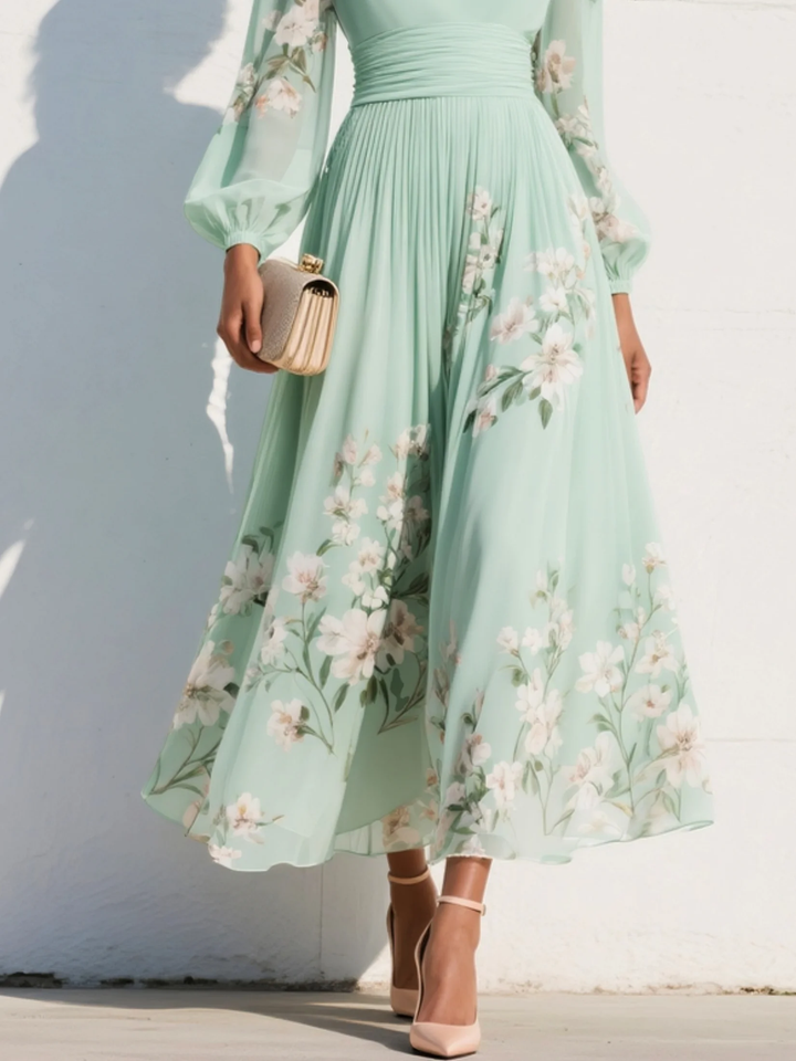Prescela | Vestito Midi Floreale