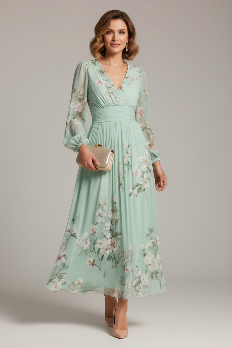 Prescela | Vestito Midi Floreale