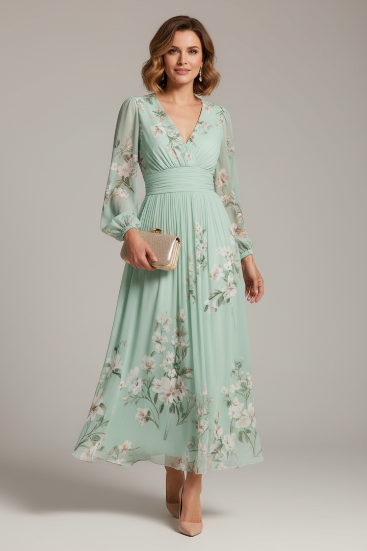 Prescela | Vestito Midi Floreale