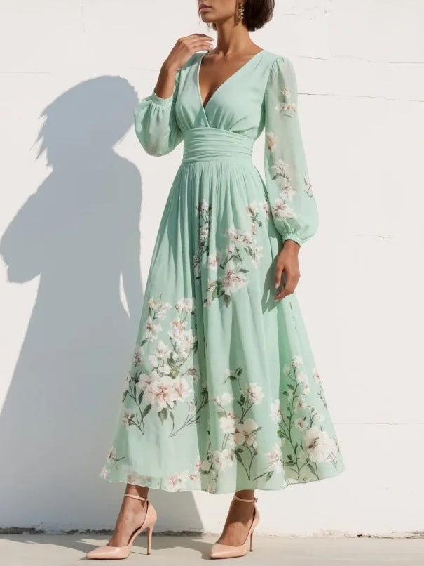 Prescela | Vestito Midi Floreale