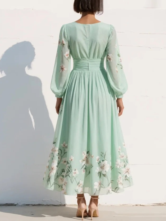 Prescela | Vestito Midi Floreale