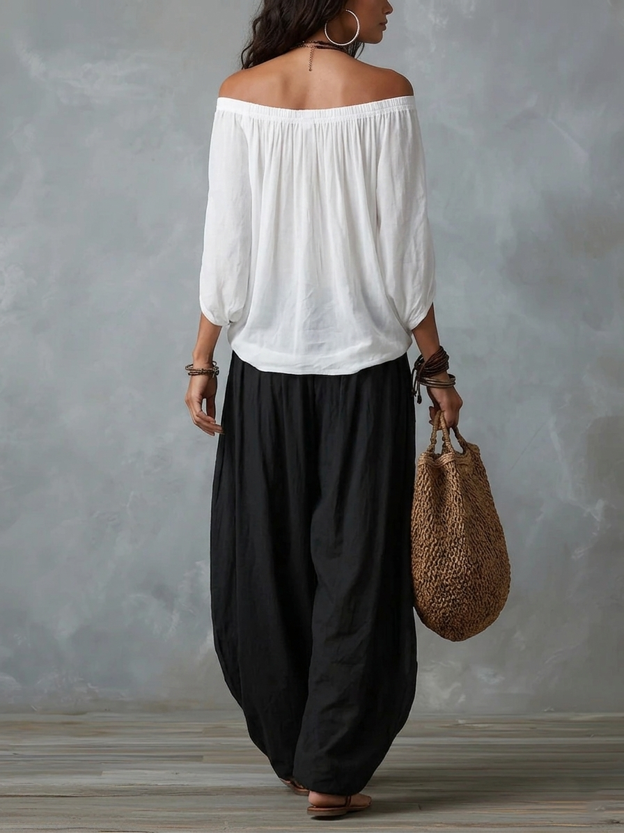 Completo con spalle scoperte
