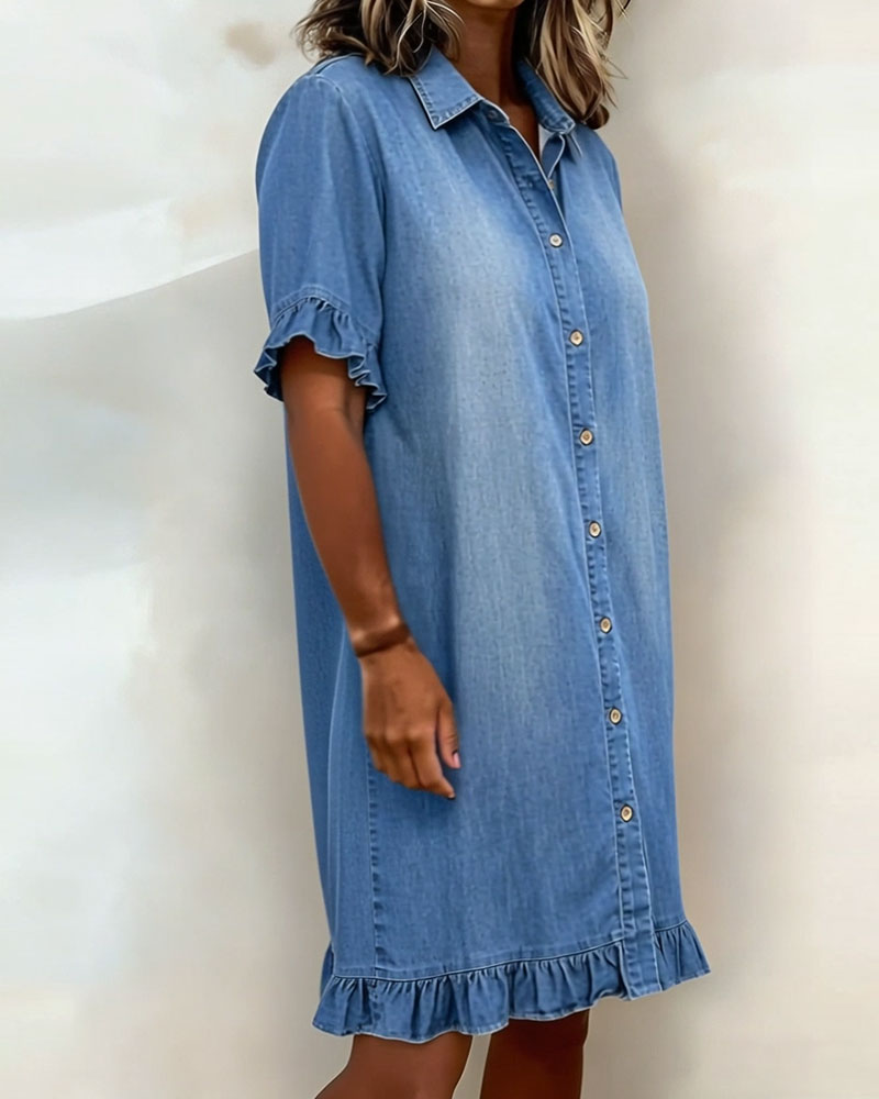 Lena | Abito in denim dalla vestibilità rilassata