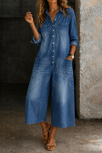 Vivienne | Tuta in Denim Casual