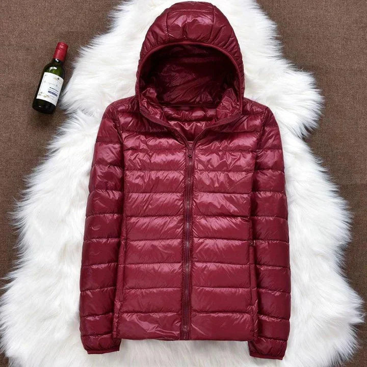 Roswitha® | Nuova giacca invernale con piume d'anatra bianche