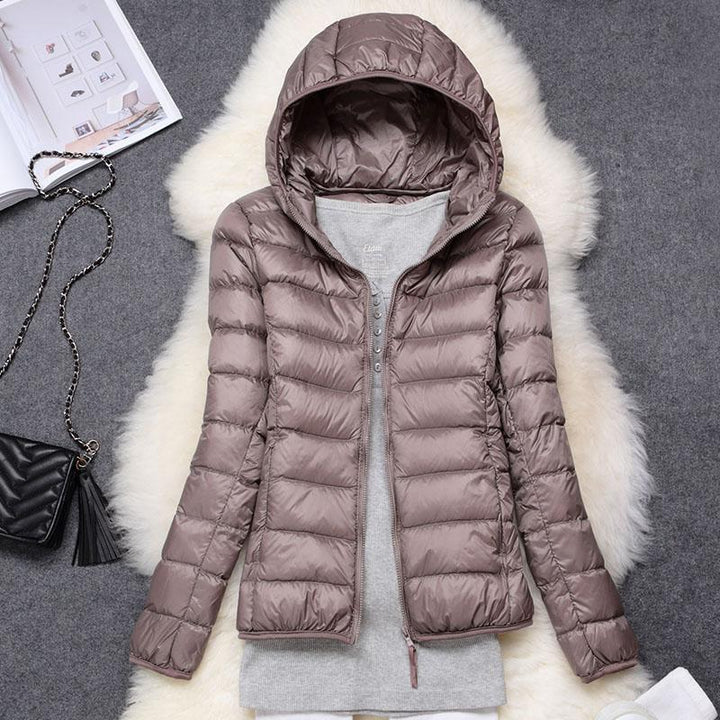Roswitha® | Nuova giacca invernale con piume d'anatra bianche