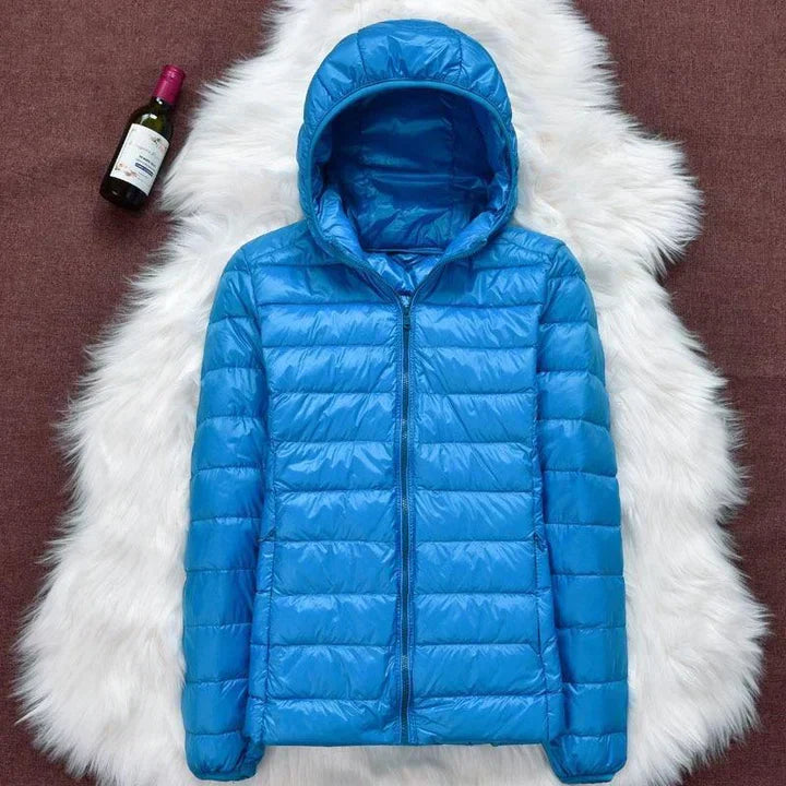 Roswitha® | Nuova giacca invernale con piume d'anatra bianche