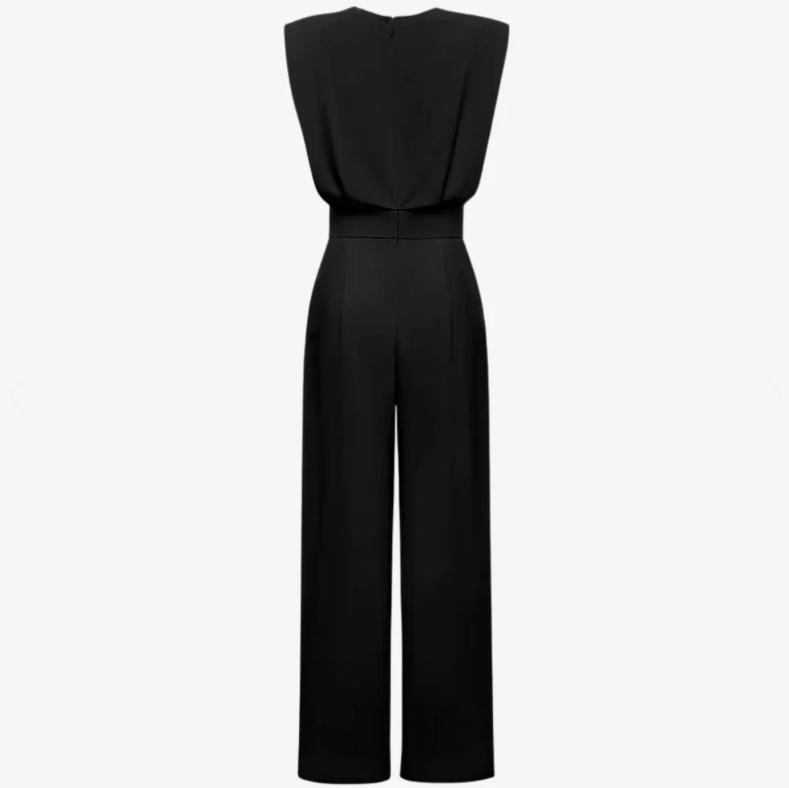 Ariadna | Elegante Tuta Senza Maniche con Cintura e Gamba Larga