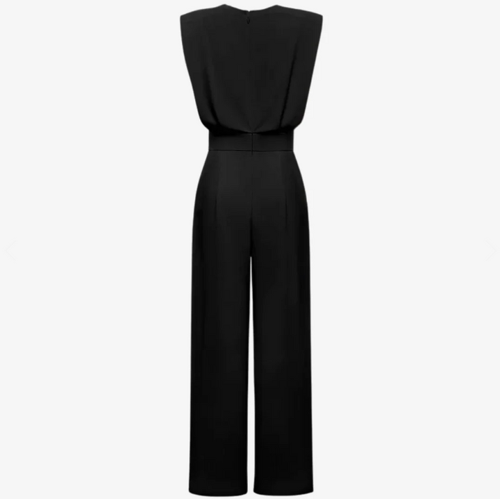 Ariadna | Elegante Tuta Senza Maniche con Cintura e Gamba Larga