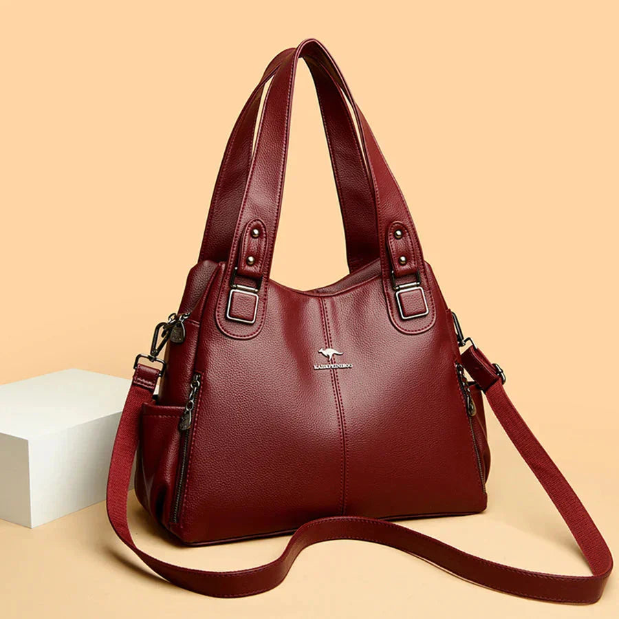 India | Borsa a Spalla in Pelle