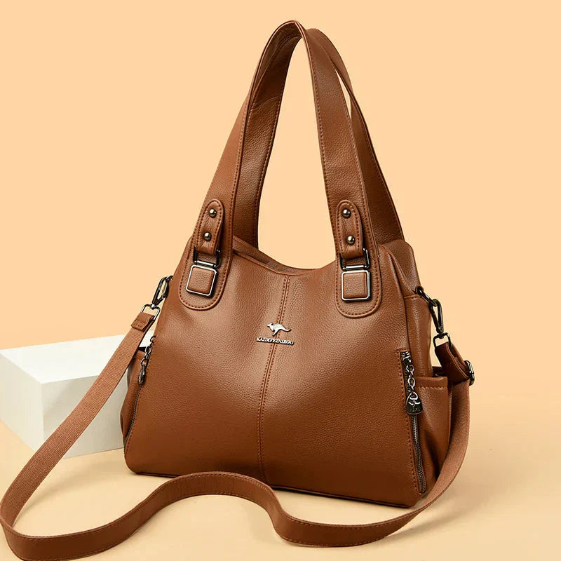 India | Borsa a Spalla in Pelle