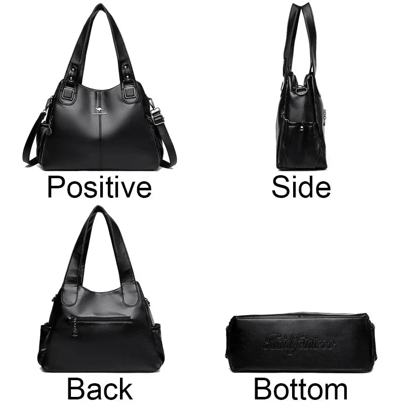 India | Borsa a Spalla in Pelle
