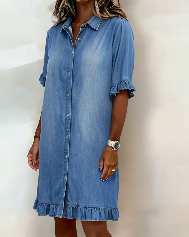 Lena | Abito in denim dalla vestibilità rilassata