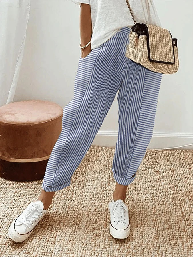 AMYNELLE – PANTALONI LEGGERI E FLUIDI