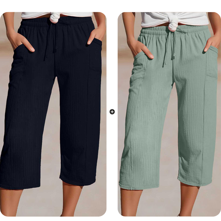 Pantaloncini a pieghe da donna