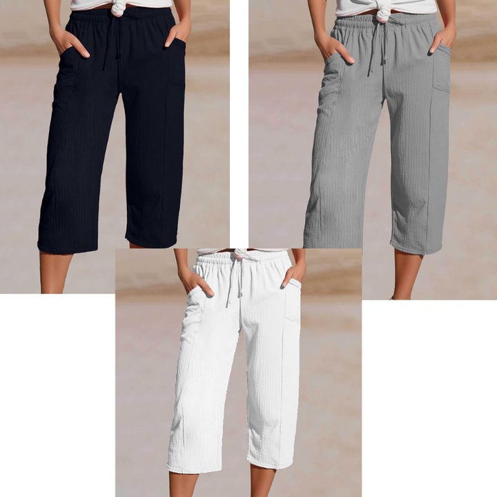 Pantaloncini a pieghe da donna