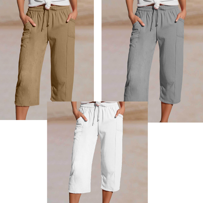 Pantaloncini a pieghe da donna