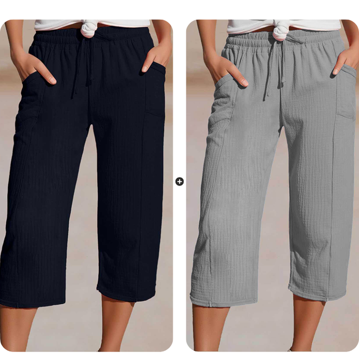 Pantaloncini a pieghe da donna