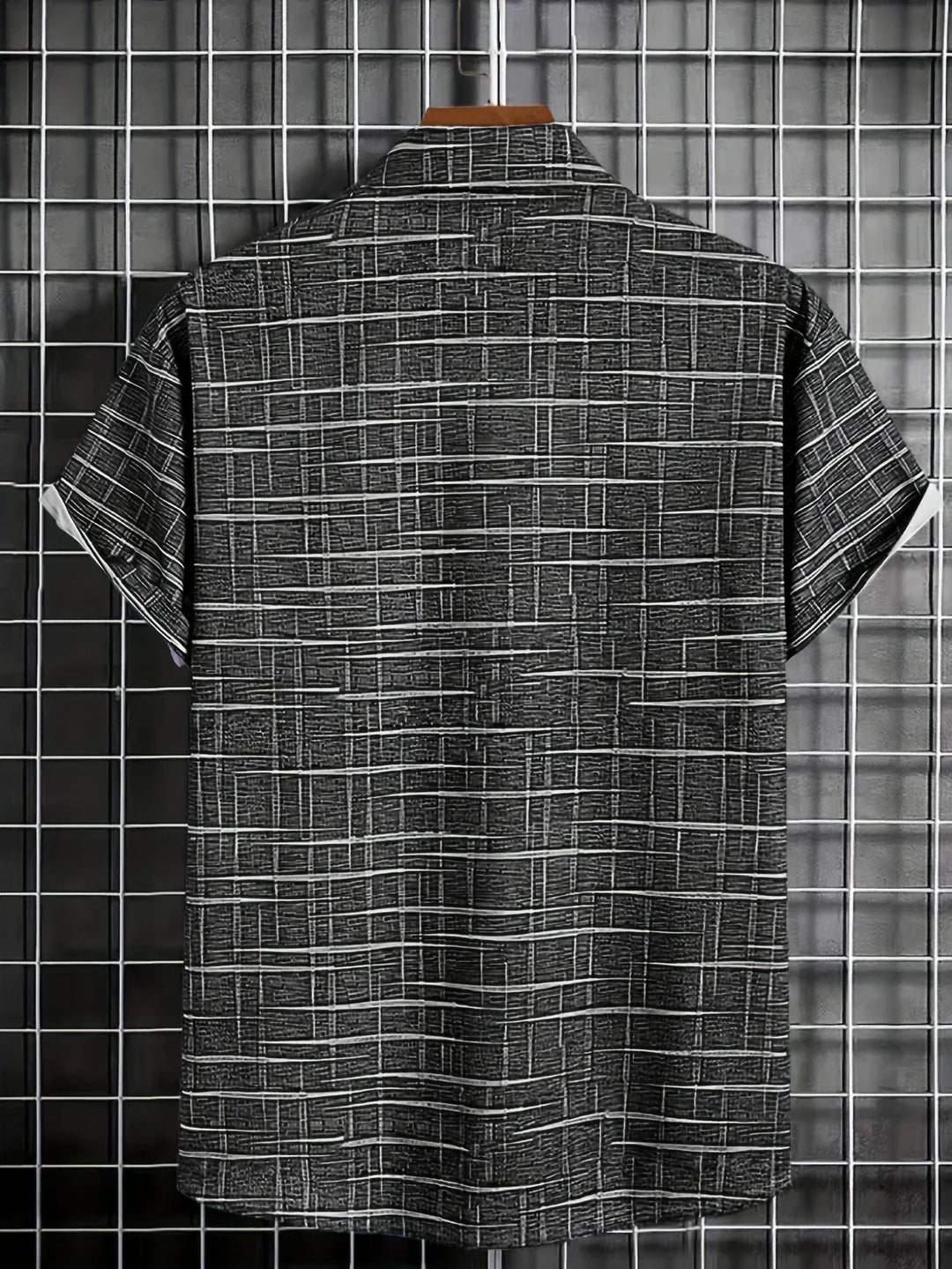 Lenoir™ | Chemise élégante à motif rayé et à carreaux