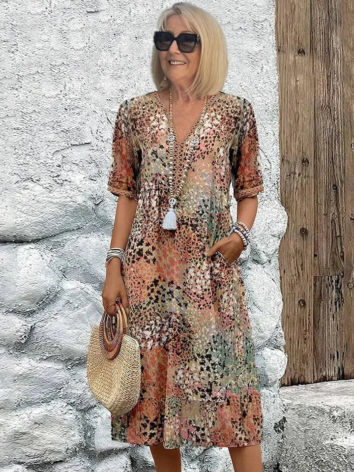 Sommerfeld | Abito midi leggero con scollatura a V
