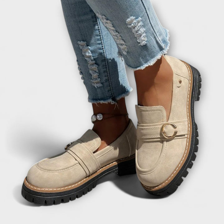 Lora™ | Mocassini Casual a Punta Tonda