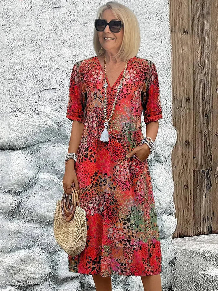 Sommerfeld | Abito midi leggero con scollatura a V