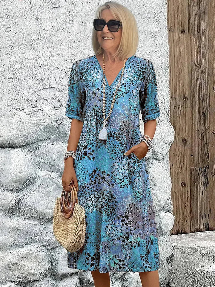 Sommerfeld | Abito midi leggero con scollatura a V