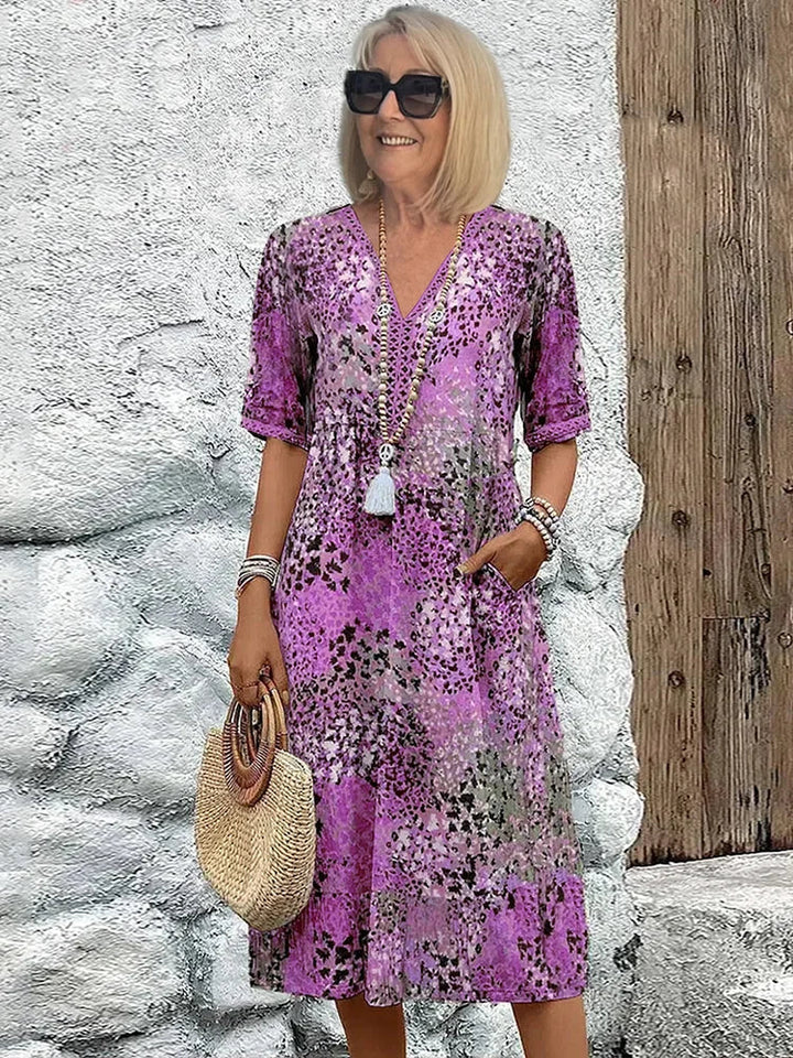Sommerfeld | Abito midi leggero con scollatura a V
