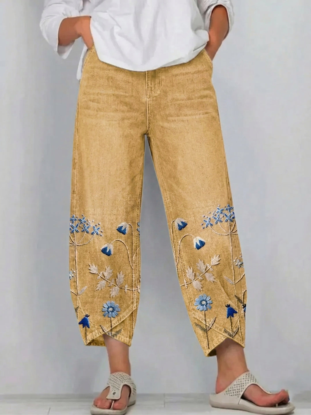 Pantaloni Floreali Boho Lucienne
