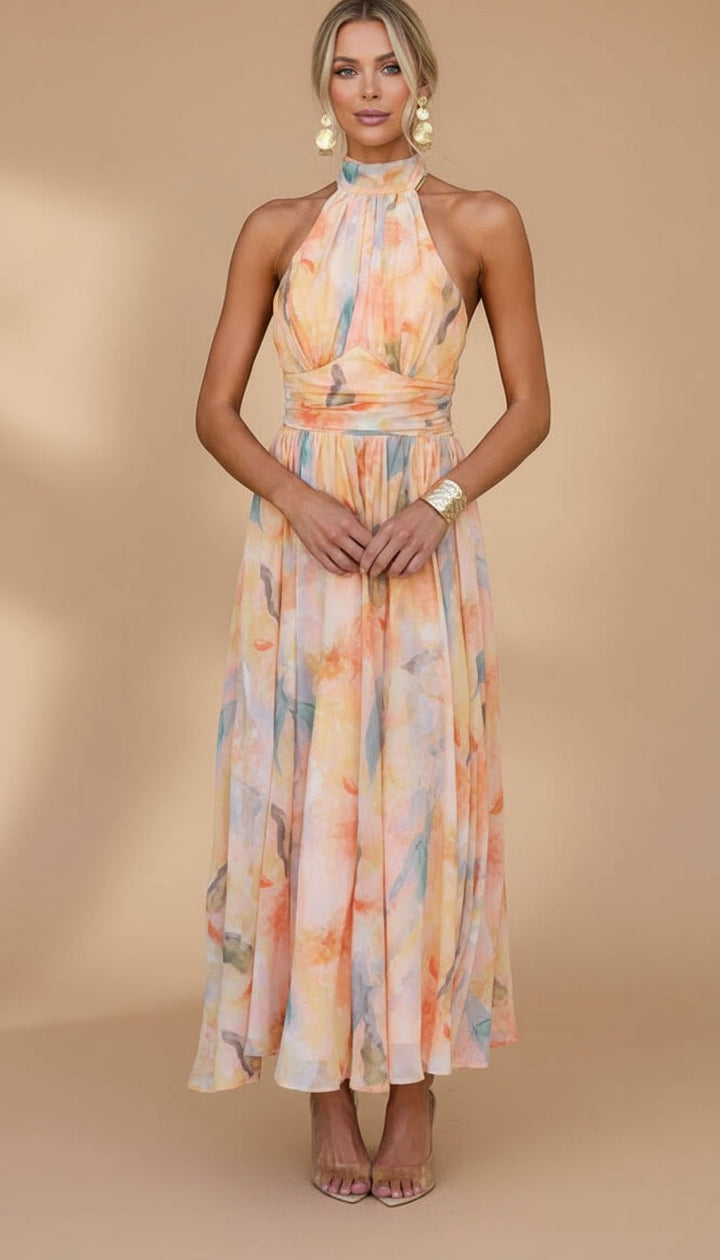 Ava™ | Abito Maxi Stampato