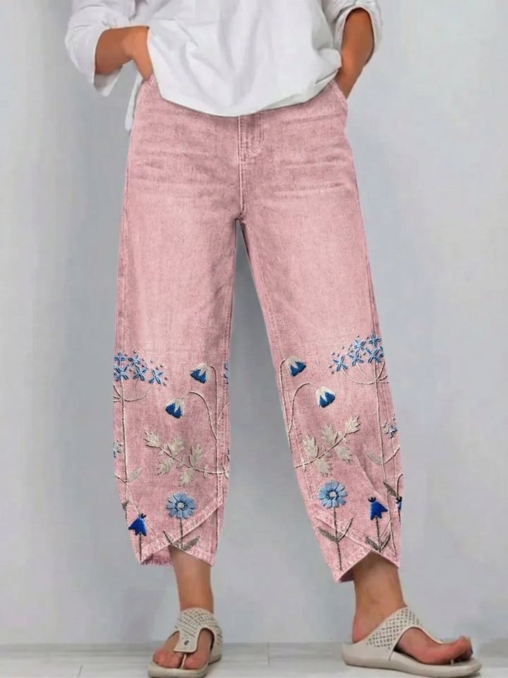 Aven | Pantaloni Ricamati Casual