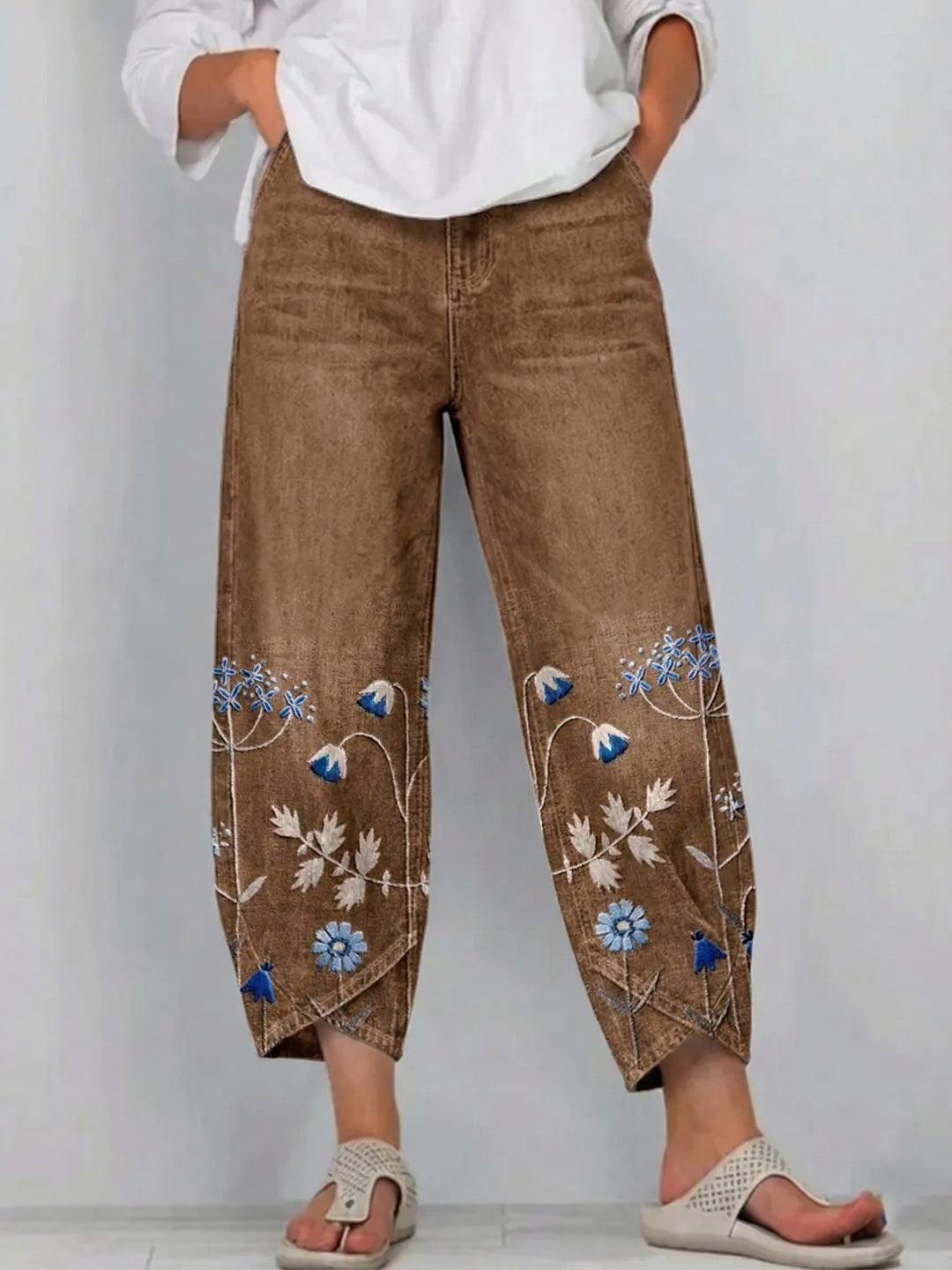 Pantaloni Floreali Boho Lucienne