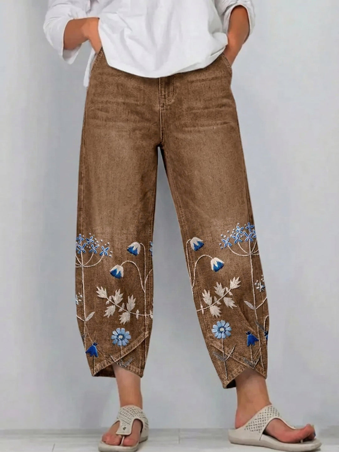 Aven | Pantaloni Ricamati Casual