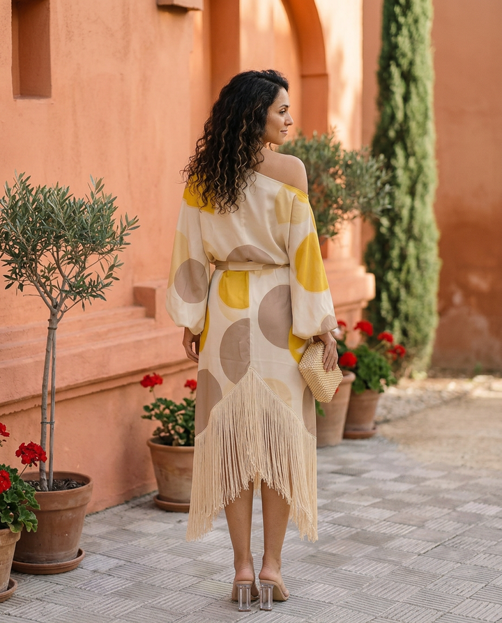 Daniela | Completo di pezzi con frange