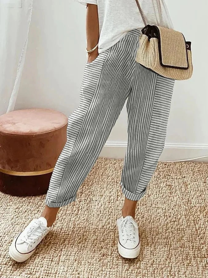 AMYNELLE – PANTALONI LEGGERI E FLUIDI
