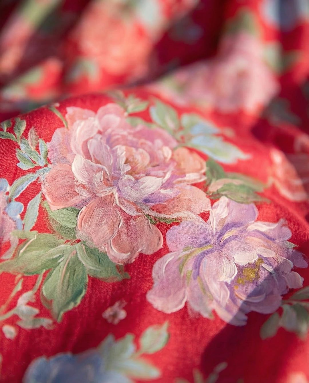 Minelda – Abito floreale con scollo a V